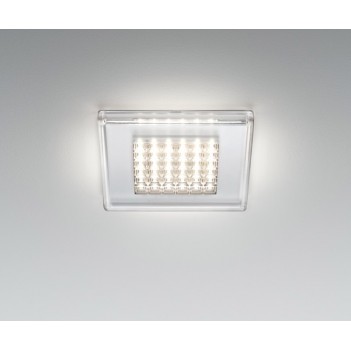 F18F0100 Quadriled max.1x15W (3000K) прозрачный Светильник встраиваемый потолочный (Fabbian)