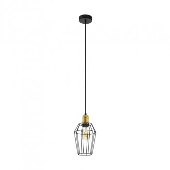 49791 Подвес DENHAM, 1x60W(E27), d=155, сталь/черный/бронзовый EGLO