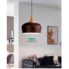 95385 Подвес OBREGON, 1х60W(E27), Ø350, сталь, коричневый, кремовый, дуб (СО СТЕНДА)
