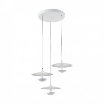 95959 Светодиод. подвес TORONJA, 3х5,3W(LED), Ø460, H1500, сталь, белый EGLO