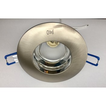 490G/12 max.1x50W GU10 220V Атласный никель Светильник встраиваемый  JISO (Испания)