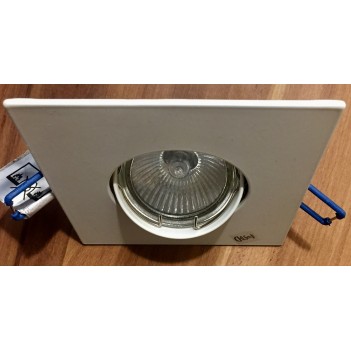 607D/90 max.1х50W GX5,3 12V Матовый белый Св-ник встраиваемый с регулировкой наклона JISO (Испания)
