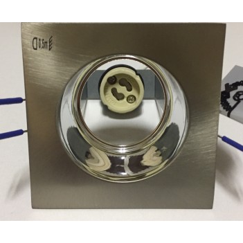 460G/12 max.1x50W GU10 220V Атласный никель Светильник встраиваемый  JISO (Испания)