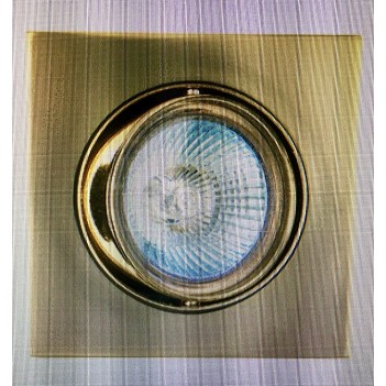 605D/10 max.1х50W GX5,3 12V Золото Светильник встраиваемый с регулировкой наклона JISO (Испания)