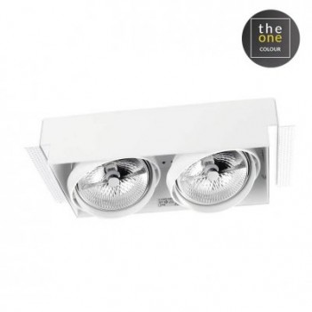 DM-0082-14-00 MULTIDIR TRIMLESS 2x100W AR111 G53 IP20 белый Cветильник встраиваемый LEDS-C4