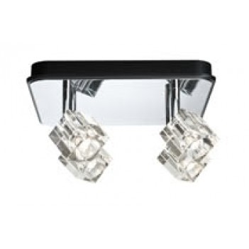 60169 Светильник настенно-потолочный Ice Cube 4x3W 230V 3000K хром