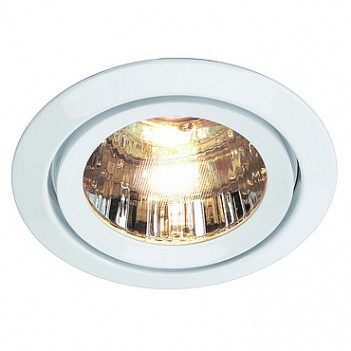 113311 LUZO 2  50W MR16 стекло прозрачное/белый Светильник встраиваемый (SLV) 