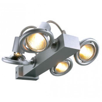 157082 LIKA 4x50W GZ/GU10 серебристый Светильник (SLV)