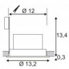 160651 BOOST B IP44 LED 13W 3000K 8401m белый Светильник встраиваемый с СОВ LED (SLV) 