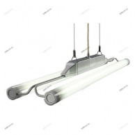 149222 TWINTUBE 2x39W T5 серебристый Светильник подвесной с ЭПРА (SLV)
