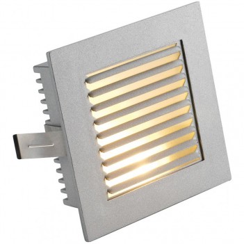 112762 FLAT FRAME SLAT 20W G4 серебристый Светильник встраиваемый (SLV)