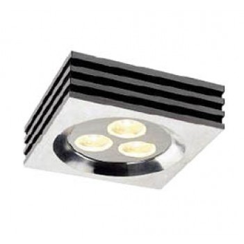 114771  ZEBLED SQUARE 3  1W матированный алюминий  LED белый холодный Светильник (SLV) 