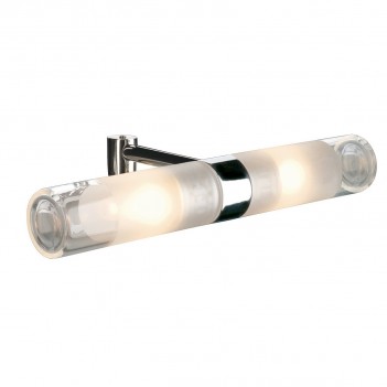 146390 MIBO II 2x25W G9 хром /стекло частично мат Светильник для зеркала (SLV) 