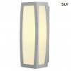 230044 MERIDIAN BOX 25W ESL E27 IP54 серебристый Cветильник настенный (SLV)