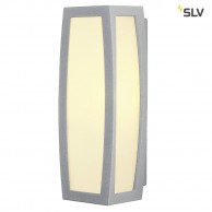 230044 MERIDIAN BOX 25W ESL E27 IP54 серебристый Cветильник настенный (SLV)