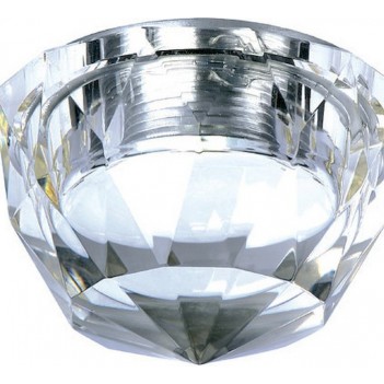 114822 Crystal LED 1W стекло прозрачное LED белый теплый Светильник встраиваемый (SLV) 