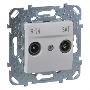 MGU5.454.18ZD  Розетка R-TV/SAT одиночная белая UNICA(Испания)