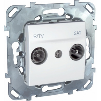 MGU5.455.18ZD Розетка R-TV/SAT оконечная белая UNICA(Испания)