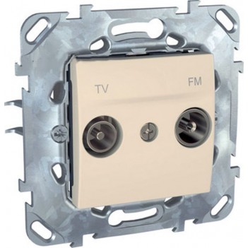 MGU5.452.25ZD  Розетка TV/FM оконечная бежевая UNICA(Испания)