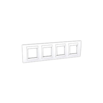 MGU6.008.18  Рамка 4 поста горизонтальная белая UNICA (Испания)